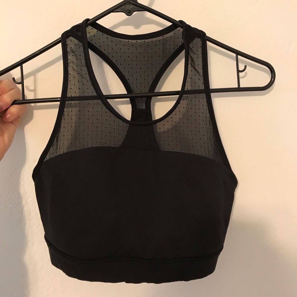 Lululemon sports bra with mesh detailing